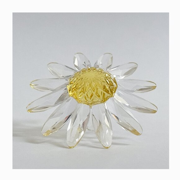 Swarovski - Vintage 1999 RETIRED Crystal Yellow Daisy Flower - Picture 5 of 13